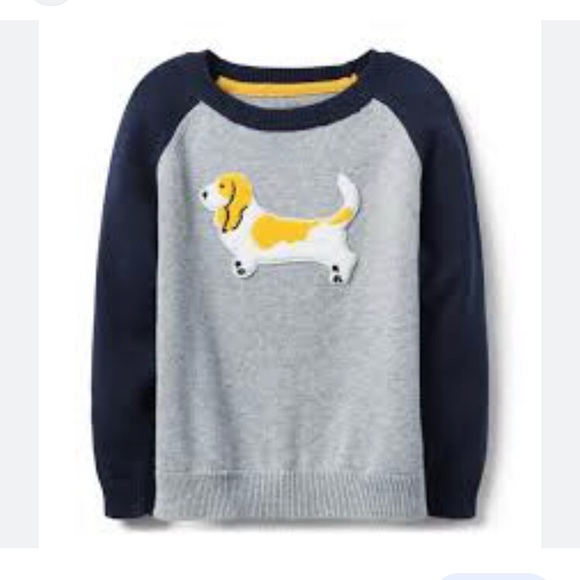 Janie and Jack Basset hound dog sweater, 6 NEW WITH TAGS - Picture 2 of 2